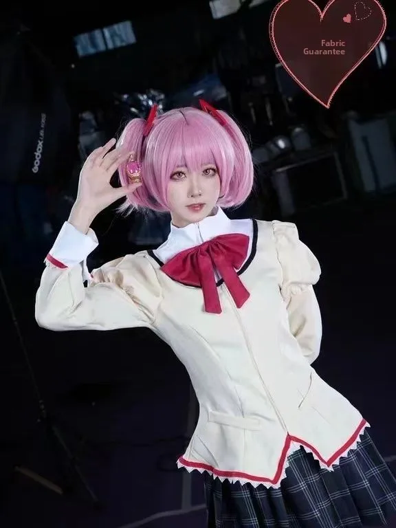 

Magic Girl Little round Cos School orm Setsuna F Seiiro Kyouko Sakurada Cosplay orm Spring 2025 Ladies' Set