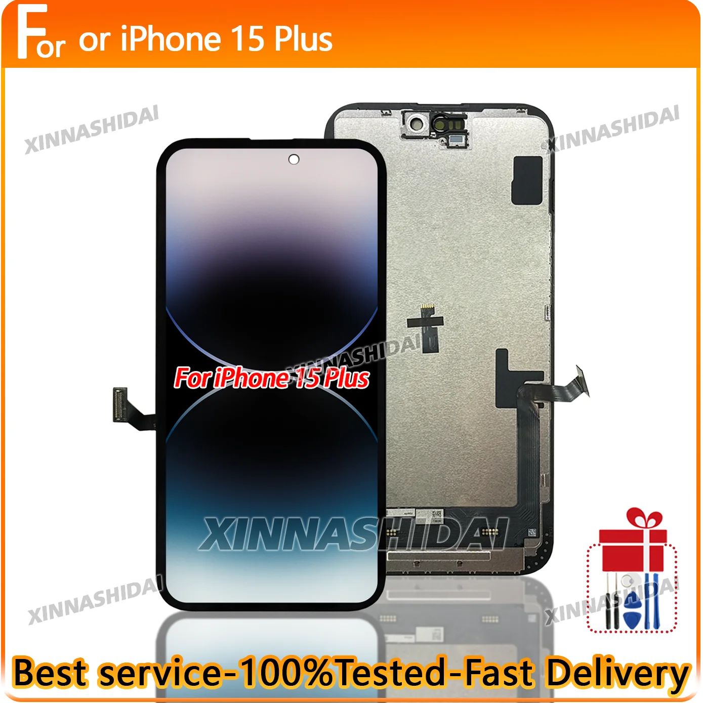 Hochwertiger Incell-Bildschirm für iPhone 15 Plus LCD-Display Touchscreen-Digitizer-Baugruppe Ersatz für iPhone 15 Plus LCD