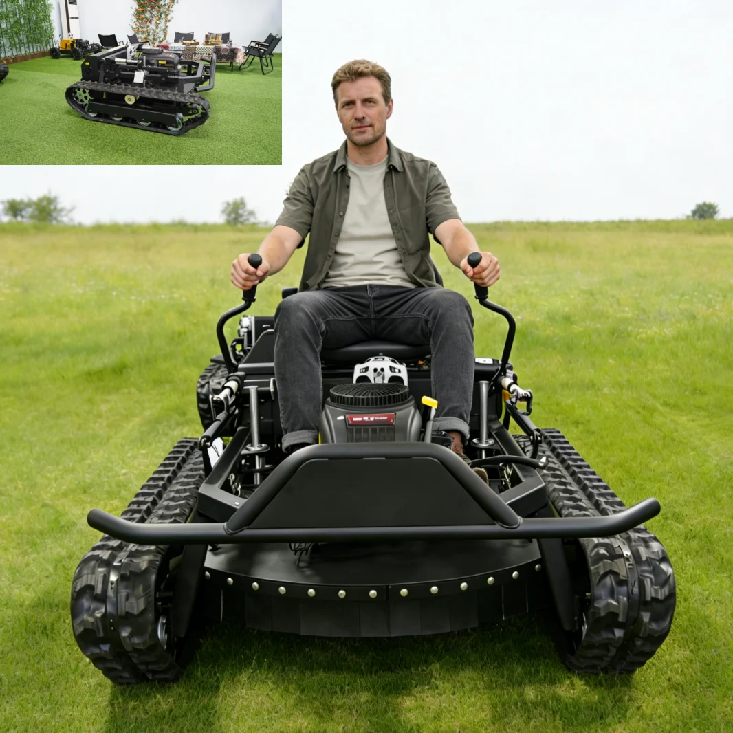 Customized Long-battery-life Remote Control Lawn Mower Removal Large Remote-Controlled Lawn Mower Climbing-capable Lawn Mower