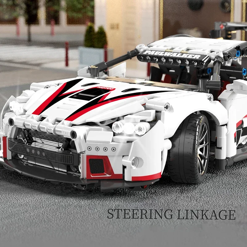 Ensemble de blocs de construction de voitures de course célèbres, Kit de modèle de 1209 pièces, jouet de voiture de sport avancé pour adultes et enfants, véhicule cadeau pour hommes et garçons