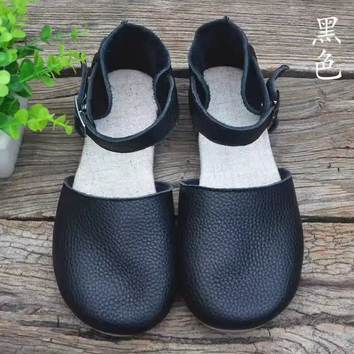 Careaymade-Pure Handmade Genuine leather women\'s shoes ,Wide toe cowsude casual shoes,shallow mouth retro Fltas shoes,6 colors