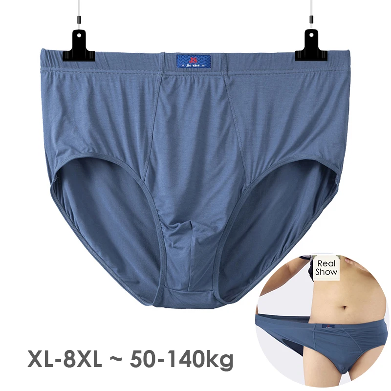 Oversized Men Underwear Briefs Breathable Fat Male Bigger Panties Men\'s Loose Underpants XL-8XL 140KG Plus Size Underwear