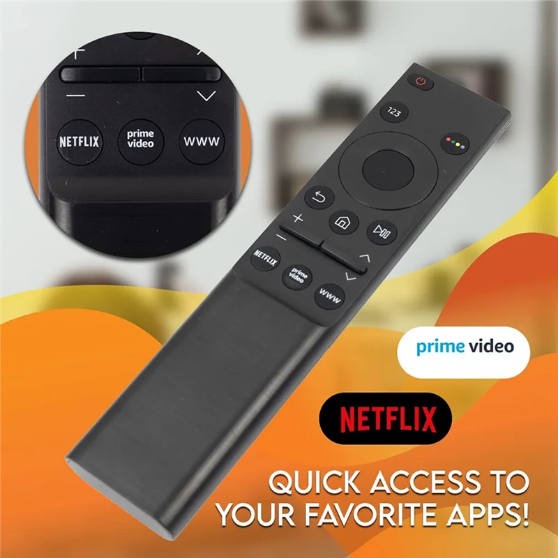 BN59-01358D อะไหล่รีโมทคอนโทรลสำหรับสมาร์ททีวี UE43AU7100U UE43AU7500U QN55QN90AAFXZA QN50QN90AAFXZA