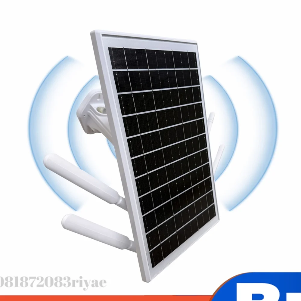 Solar Panel Powered Outdoor Wireless Router with SIM Card Slot 4G LTE Modem Router 15W 18000mAh for Outdoor Camera Phone PC