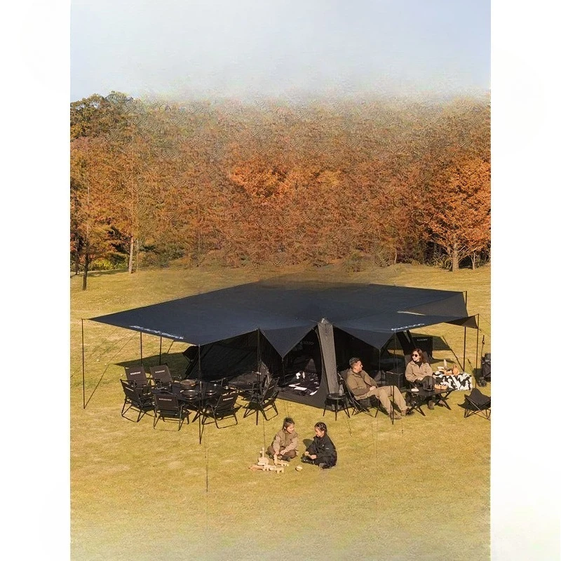 

Camping tent outdoor camping overnight rainstorm protection vinyl sun protection quick open roof tent