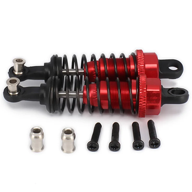 

YSUN-10 Pcs Oil Adjustable 65Mm Shock Absorber Damper For Rc Car 1/18 Wltoys A959 A969 Hpi Hsp Traxxas Losi Tamiya,Red