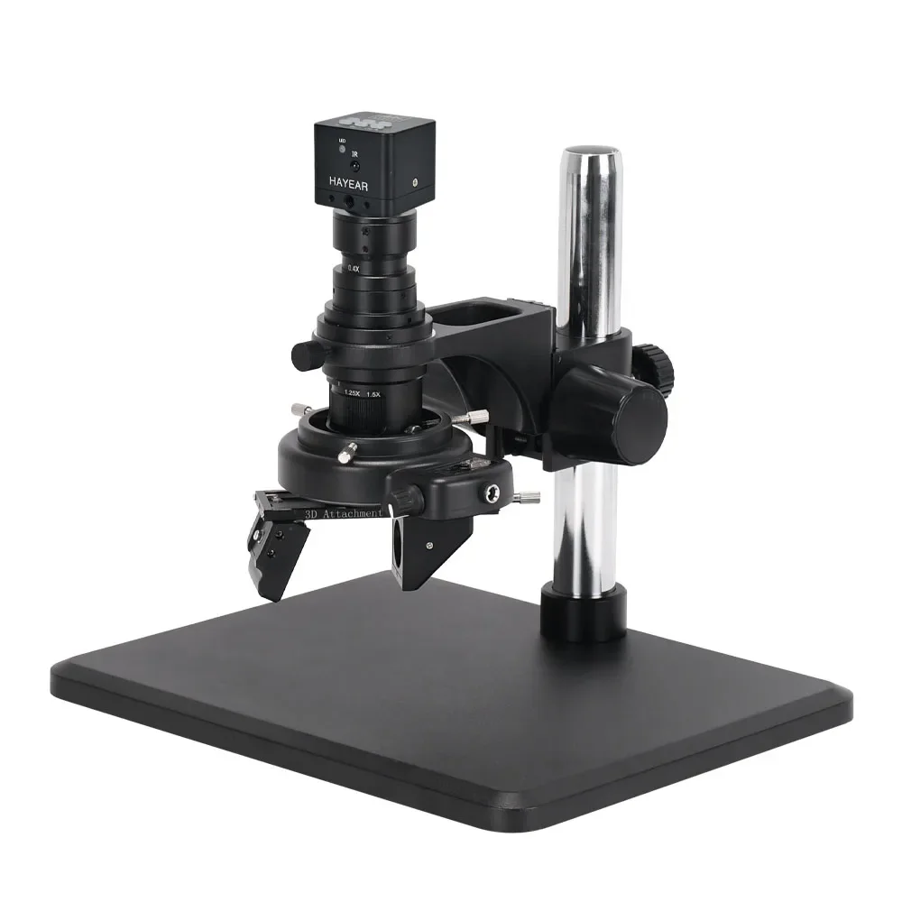 

2025HAYEAR 4K HD 1/1,8 'IMX678 Сенсорная цифровая промышленная камера для микроскопа с вращающейся линзой-призма 2D/3D и кольцевой подсветкой 144LED