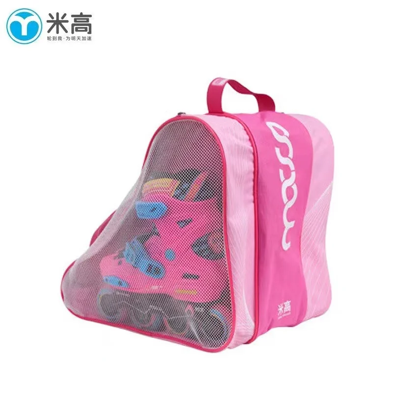 

Mesh Roller Skate Shoes Bag, Three-Layer Inline Skates Handbag, Layered Isolation Storage Backpack, TB-S, New