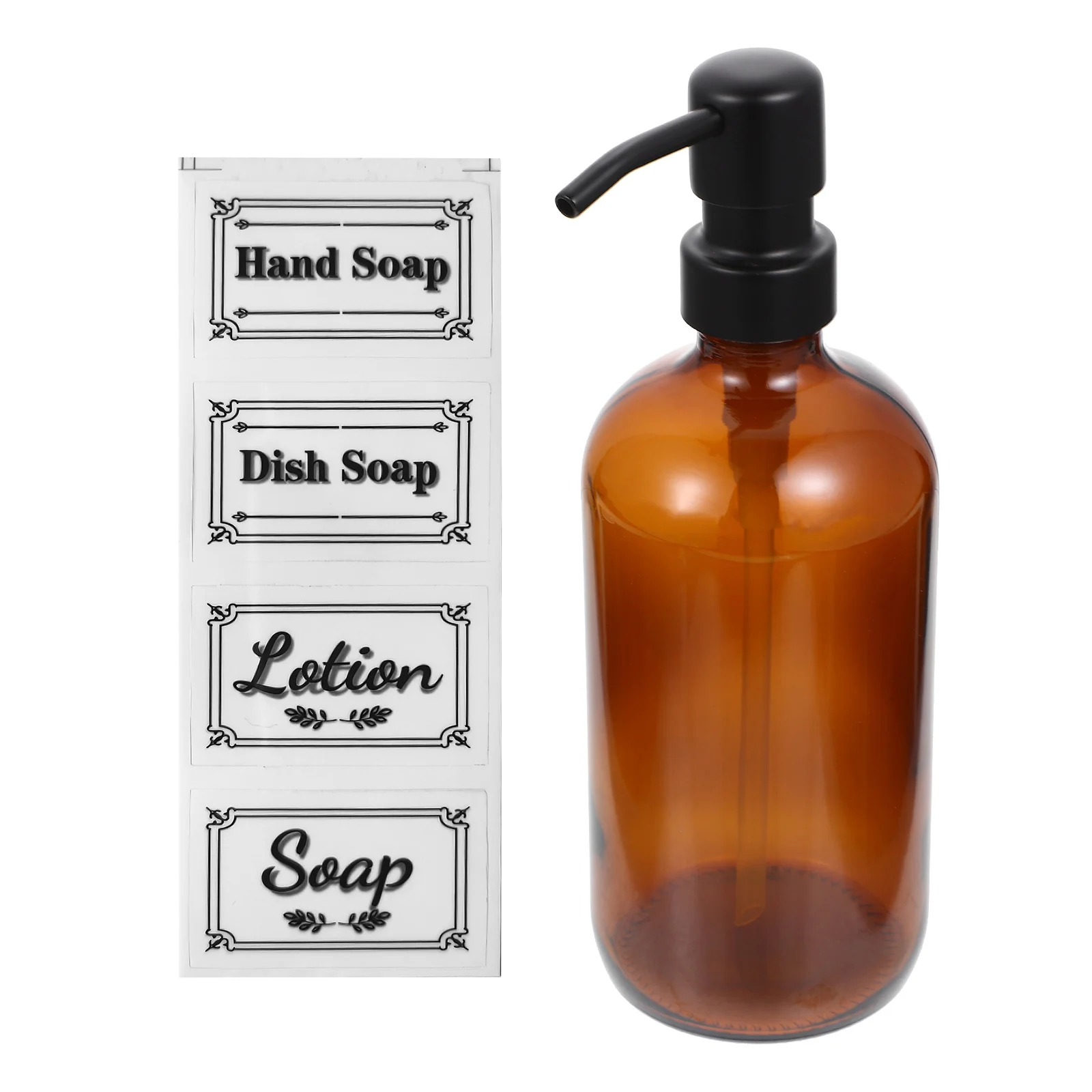 

1Set Glass Pump Bottle Bathroom Shampoo Shower Gel Dispenser Large Capacity Durable Refillable Soap Bottle Shower Gel Dispenser