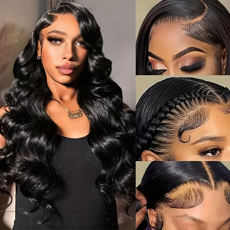 

40 Long inches 13x6 HD Front Wigs Transparent Lace Natural Body Wave Human Hair Wig Brazilian Human Hair For Women 250 Density