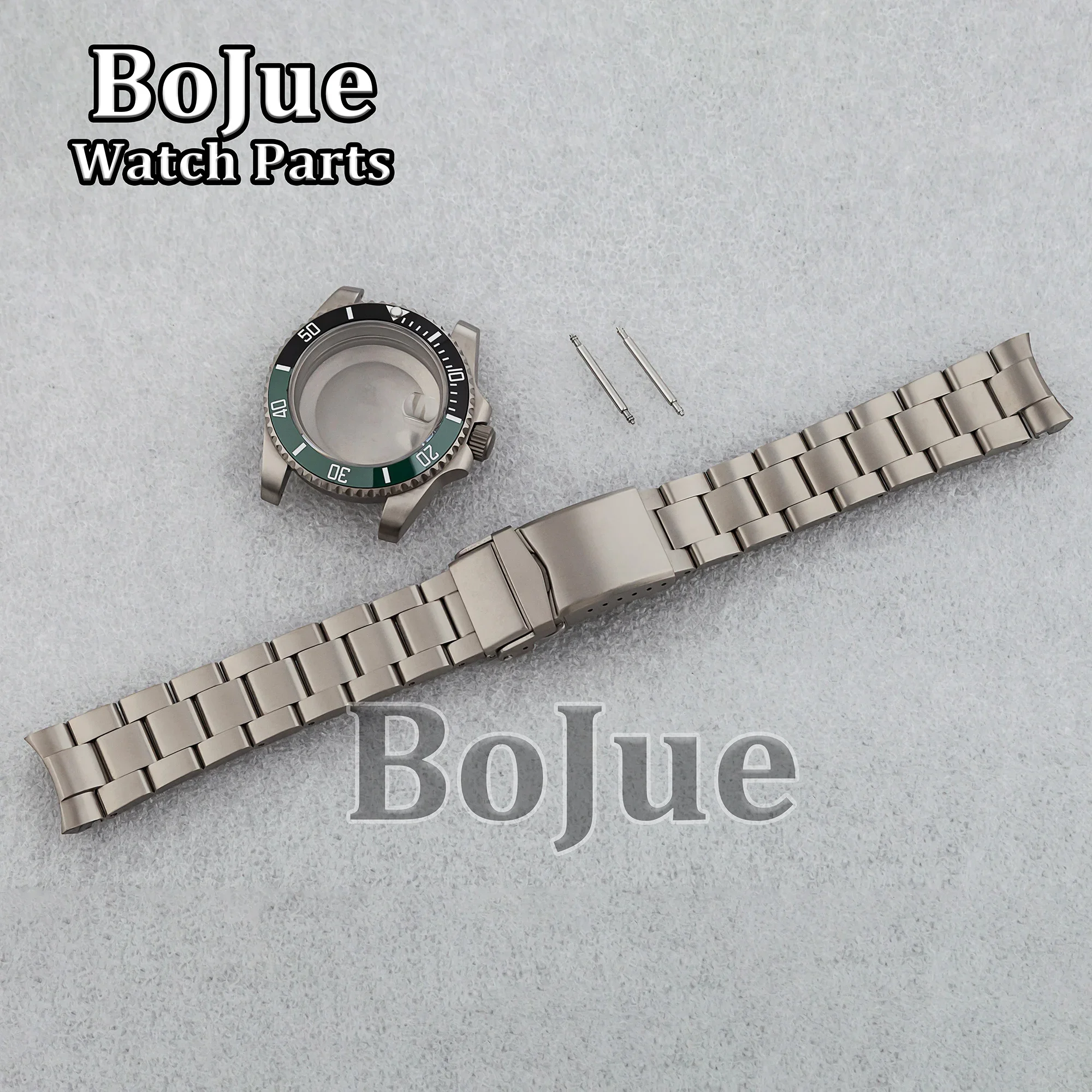 Caixa de relógio de titânio pulseira 40mm caixa de titânio para nh35 nh36 eta2824 movimento sub gmt iate acessórios de relógio peças mod