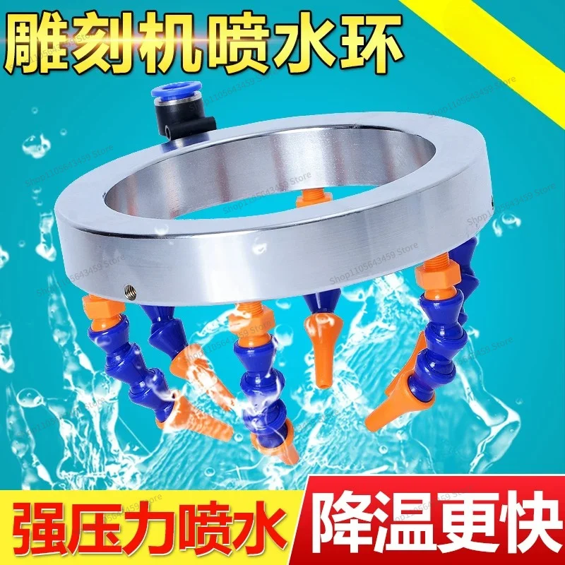 For engraving machines, spray ring machining centers: spindle spray ring, nozzle nozzle, cooling spray plastic tube
