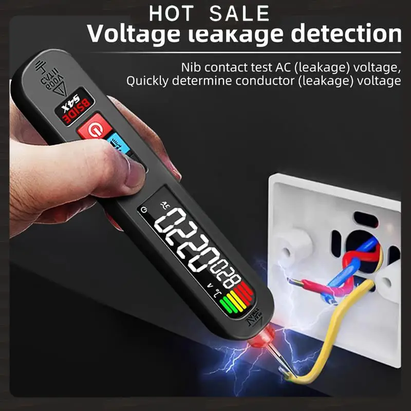 

24-часовая доставка, тестер напряжения BSIDE, ручка 12-300 В, перезарядка, бесконтактный детектор утечки, поиск точки останова провода под напряжением, портативный Ho