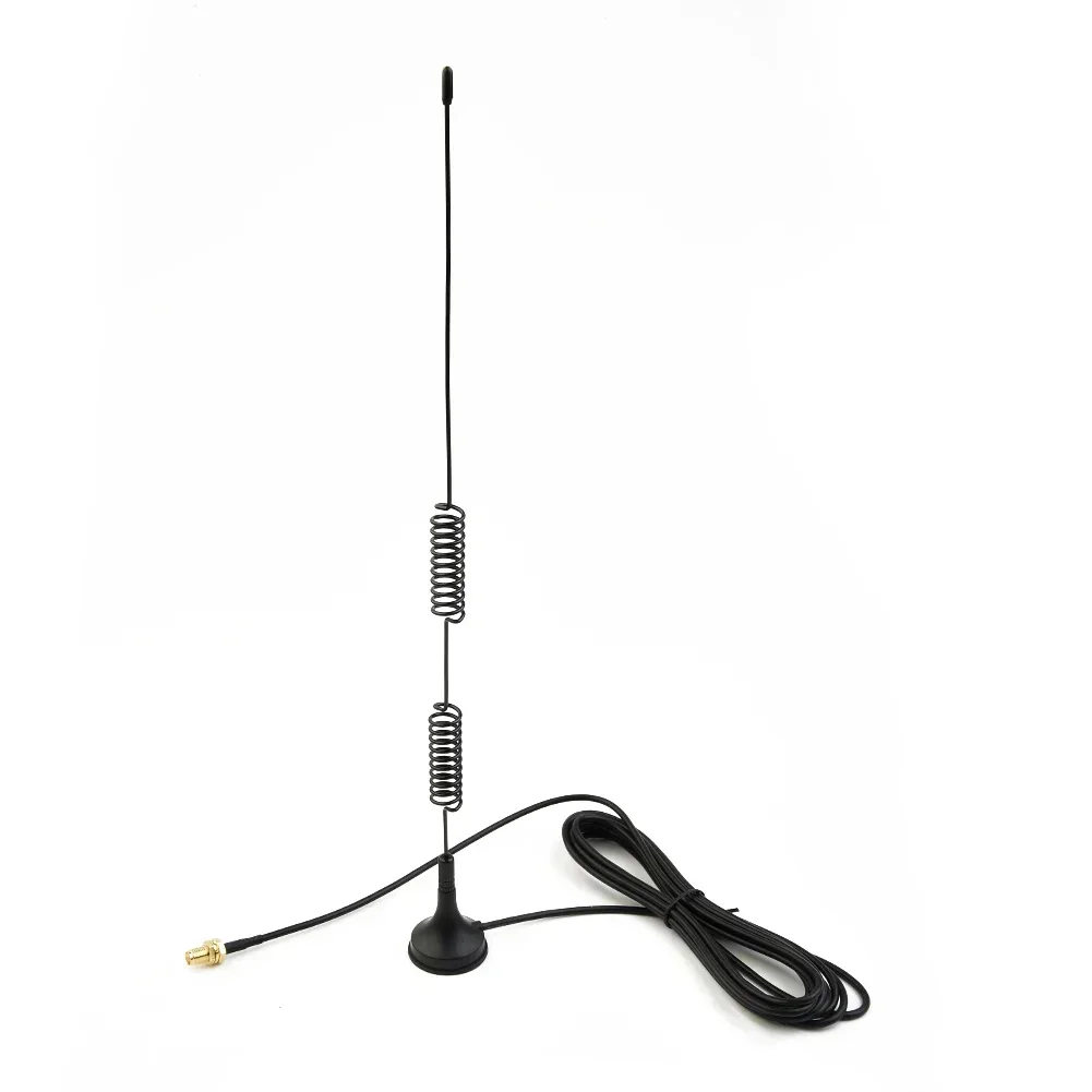 

Dual Band VHF UHF 136-174MHz 400-470MHz Car Radio Antenna Magnetic Base 300CM Antenna Cable SMA Female Connector
