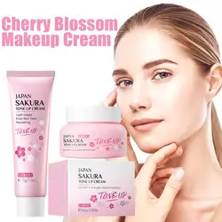 Sakura Lazy Cream Lightening Nourishing Brightening Skin Tone Natural Makeup Moisturzing Facial Cream