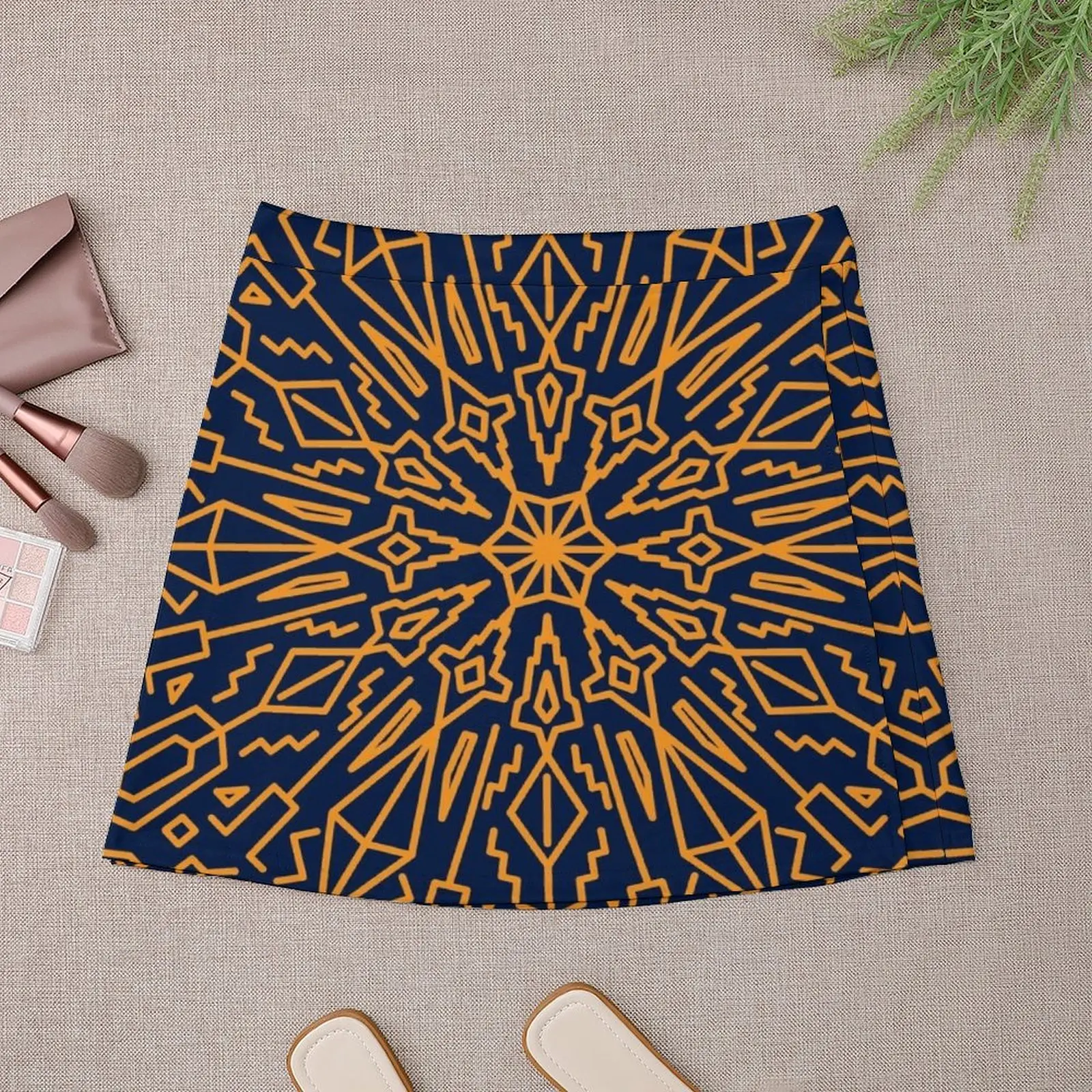 Original orange mandala Mini Skirt shorts summer skirts dresses for prom Mini Skirt