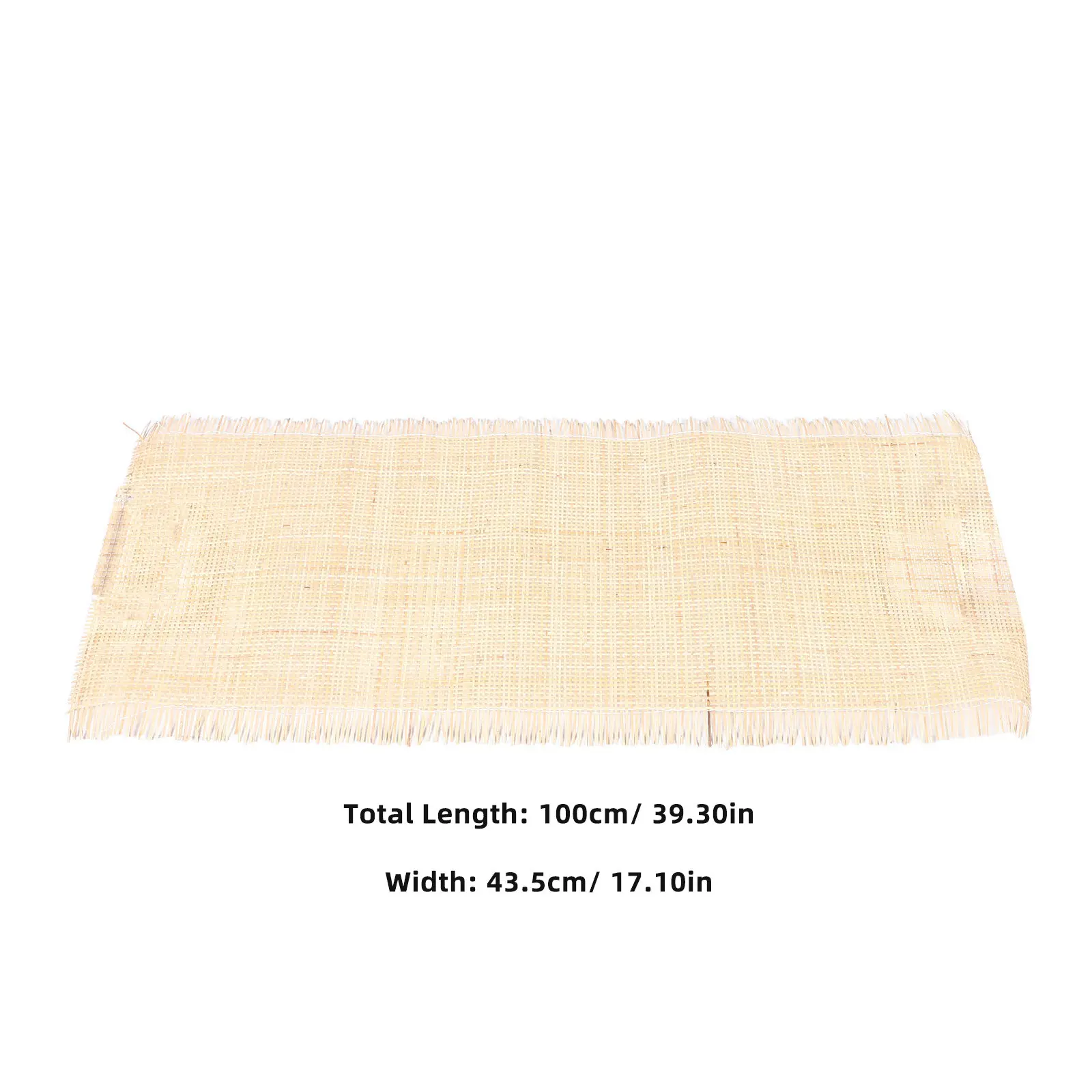 1 Roll Natural Indonesian Handwoven Rattan Mesh Cane Webbing Material for Lampshades Screens Chair Repair and Home Crafts