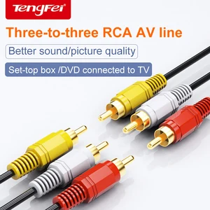 كابل توصيل صوت وفيديو مركب ، 3RCA ذكر إلى 3 RCA ذكر ، 3X RCA ، بيع بالتجزئة وبالجملة ، 1.5 م ، 3 م ، 5 م ، 10 م ، 15 م ، 20 م ، 10 م 10 قضيب قابل للتمديد للمبيعات الرئيسية 3 أمتار - No10