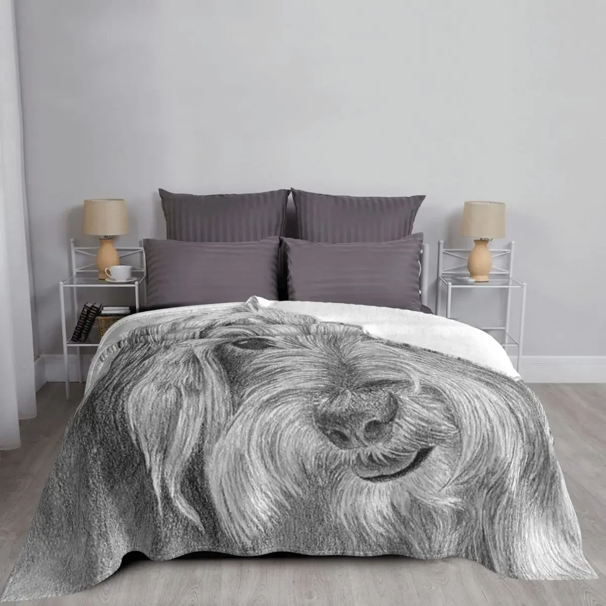 Dog Animal Yorkshire Terrier Blankets Coral Fleece Plush Print Multi-function Soft Throw Blanket for Bedding Outdoor Bedspread