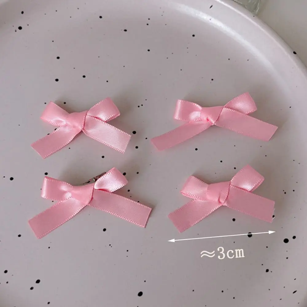 New Mini Bowknot Hair Clips Ribbon Hair Accessories Bow Hairpin Headwear Sweet Fairy Bang Clip Girls