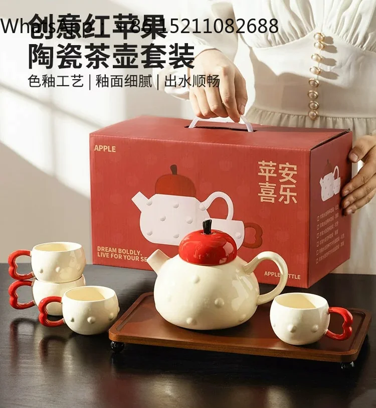 LLY Teapot Set Engagement New Wedding Gift Mid-Autumn Festival New Home Moving New Home Birthday Moving Wedding Tea Set