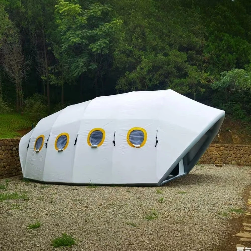High Quality PVC Waterproof Airtight Inflatable Air Tent Unique Design Large Outdoor Camping Shelter