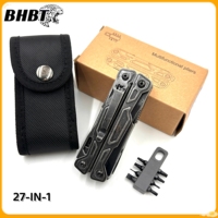 BHBT 27 in 1 Multitool Folding Tool Pliers Outdoor Portable EDC Camping Home Emergency Equipment With Bits