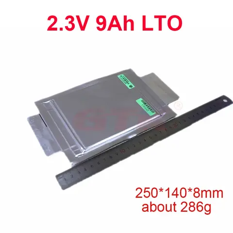 2023 GTK 2.3V 2.4V 9Ah 10Ah LTO Battery Lithium Titanate Cells MGL 6c Fast Charge discharge for Car Start battery Model Airplane