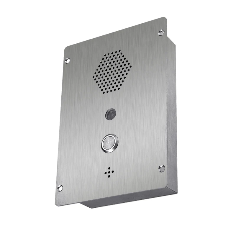 KNTECH Handsfree One Button Industrial Indoor IP65 Waterproof Stainless Steel Video Phone System with Intercom and Camera