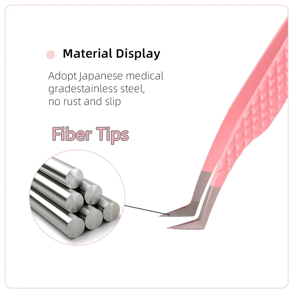 1pc 帯電防止まつげエクステンションピンセットファイバーチップ精密湾曲ストレート眉毛まつげまつげピンセットメイクアップツール