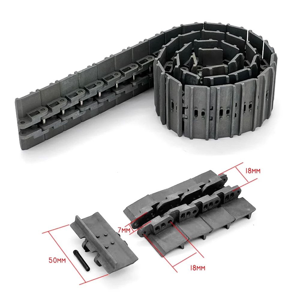 RC Excavator 5CM Metal Track Suitable for 1/14 Excavator Engineering Vehicle Model Accessories Toys