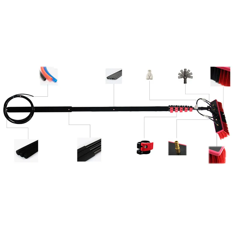 

Photovoltaic Panel Cleaning Tool 7.2m Solar Panel Glass Cleaning Brush Water Feed Rod Telescopic Window Cleaning Rod