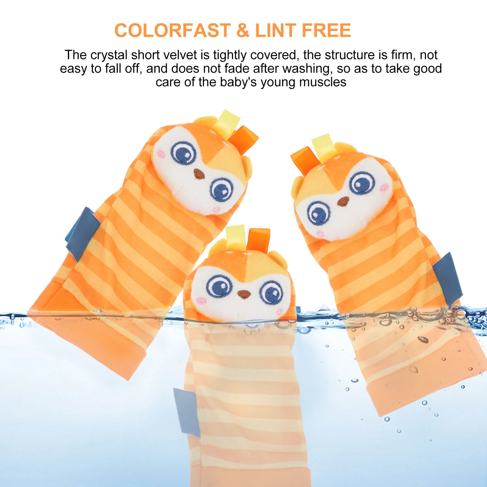 1 مجموعة الطفل المعصم خشخيشات الجوارب مع أجراس مشرق اللون الكرتون تصميم اليد التنسيق بين اليد العين الوليد القدم مكتشف اللعب هدية #6