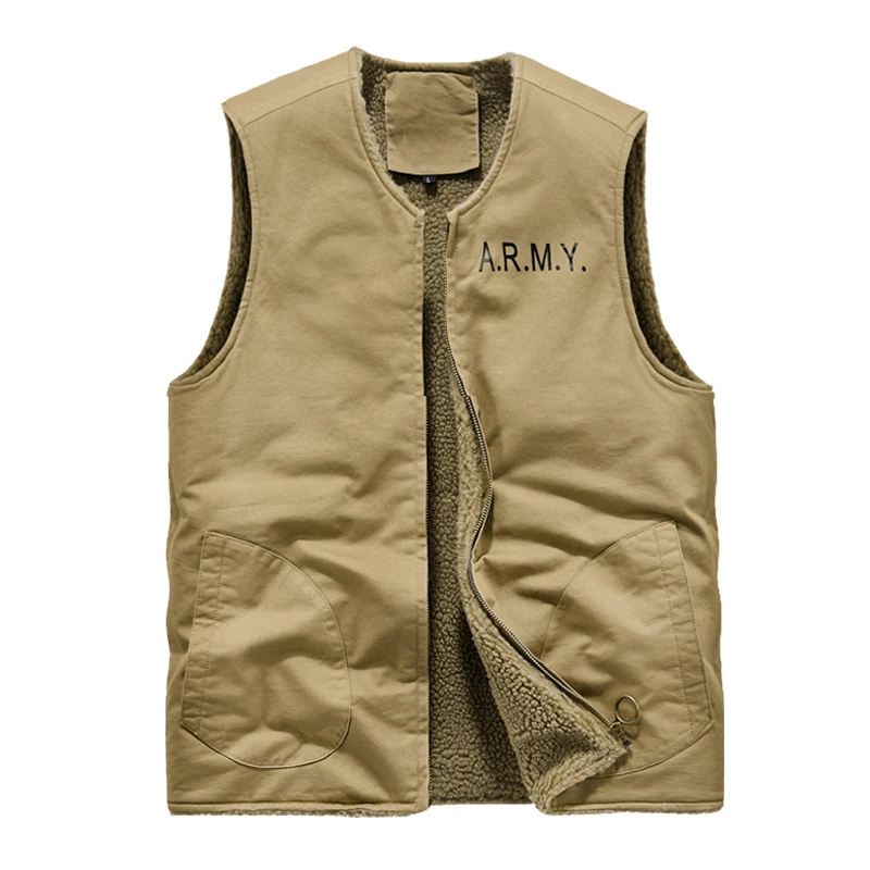 

Winter Mens Fleece Warm Vests Fashion Men Cotton Thermal Padded Waistcoats Men Outdoor Thick Windbreaker Sleeveless Jackets 6XL