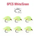6 piezas blancas