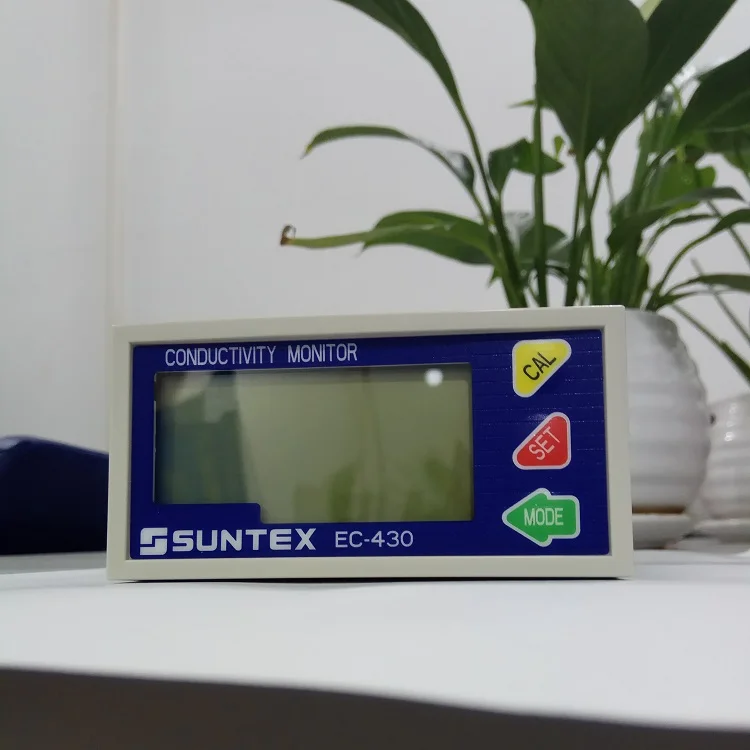 SUNTEX industrial online conductivity meter EC-430 water quality monitoring conductivity controller resistivity transmitter