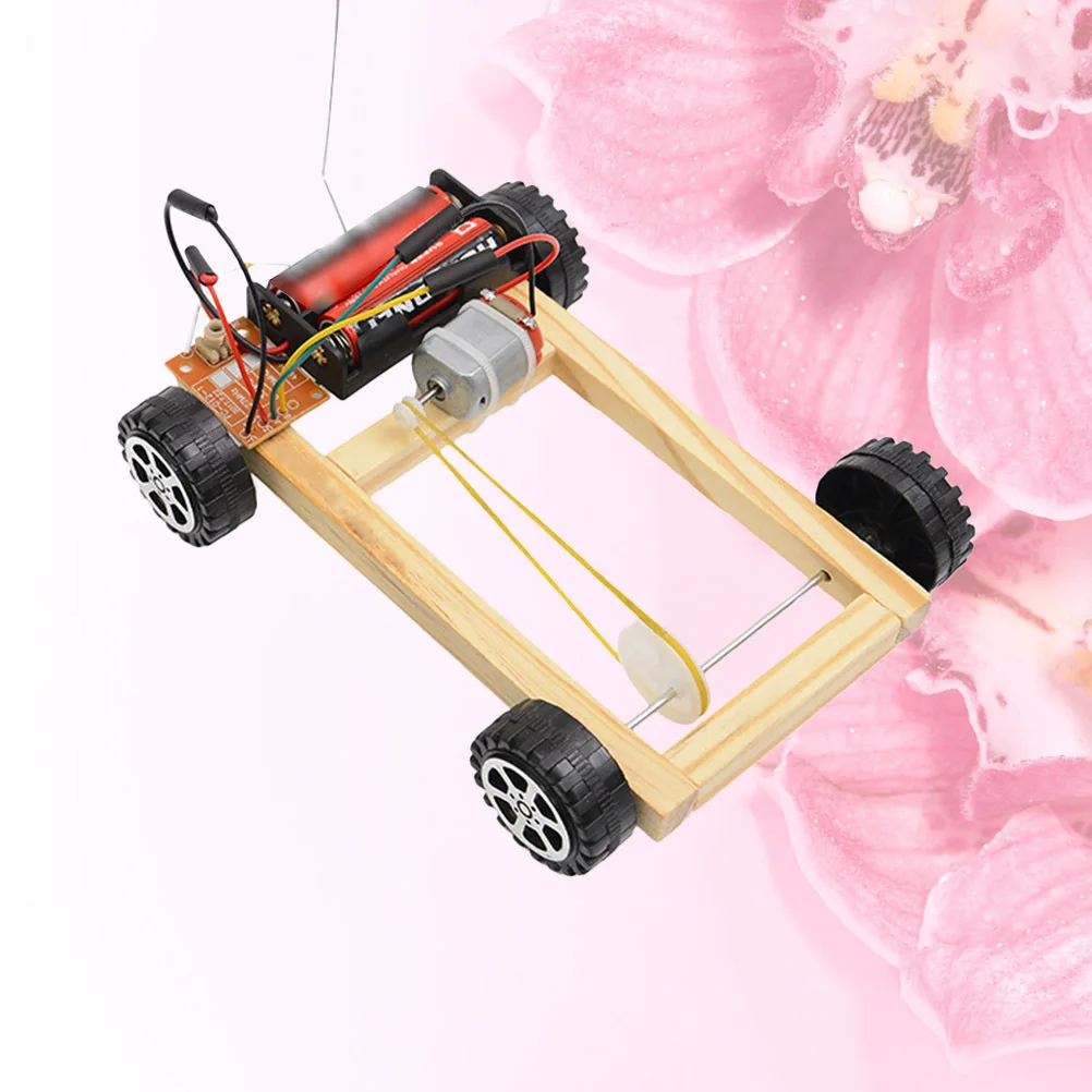 

Remote Control Four Wheel Drive Car For Kids Stem Educational Science Kit Small Size Diy Assembly Technology Gift Experimental