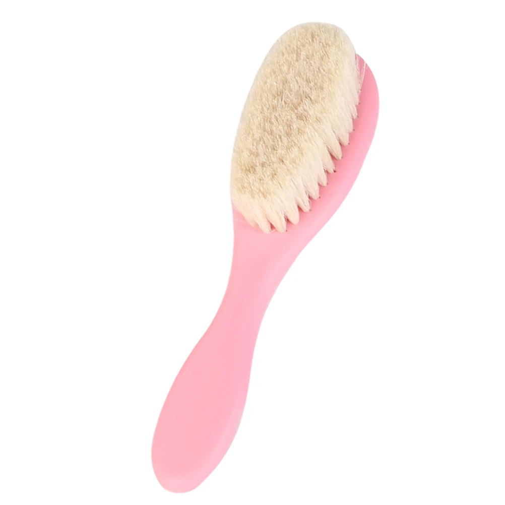 

Wool Bathing Brush Pink Handle Shower Scrubber Kids Baby Shower Brush 3 Durable Comfortable Clean