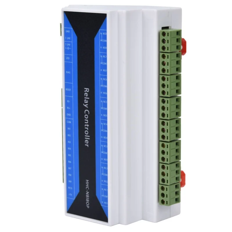 8 Channel Network Relay Module Remote Control Relay Device Ethernet To RS485