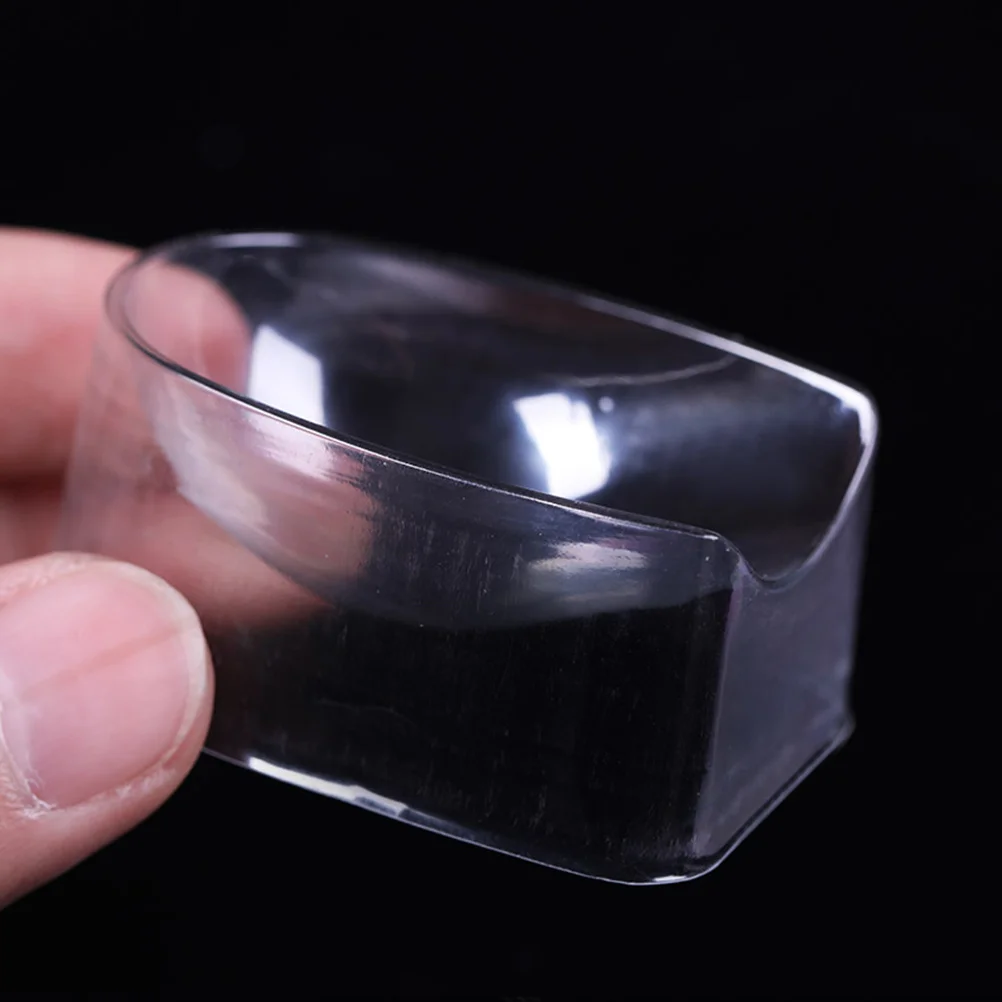 

4Pcs Nail Tips Mold Guide Dipping Powder Container French Nail Art Tool Finger Groove Tray Manicure Powder Jar