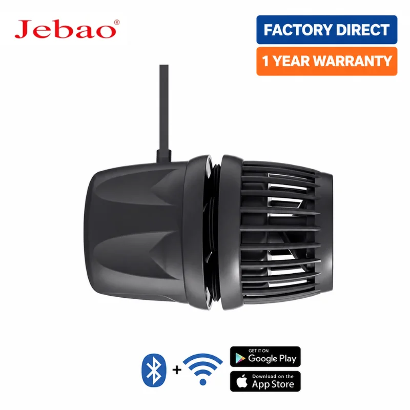 Jecod Jebao DMP-10M/20M/30M/40M New Bluetooth WiFi App Cordless Device Aquarium Wavemaker Pump Freshwater Saltwater Fish Tank