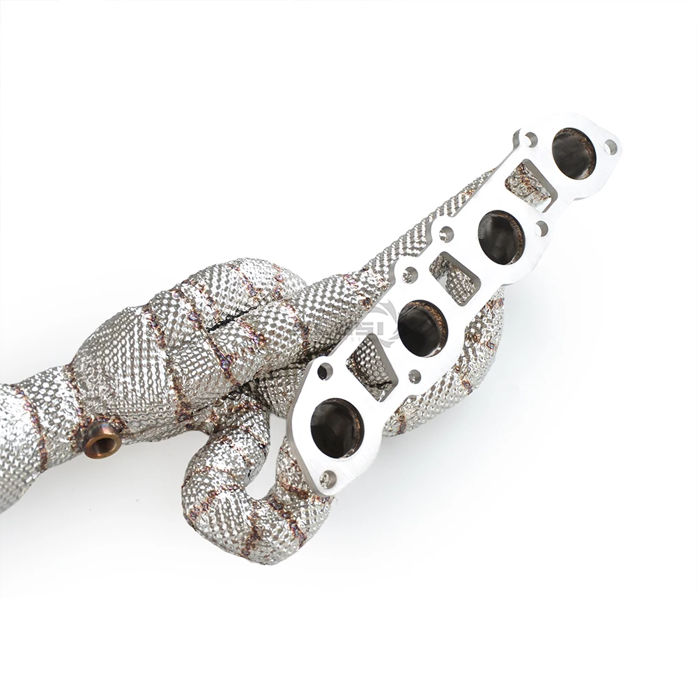 High performance exhaust manifold and collector for Lexus RCF 5.0 V8 2016-2019 stainless steel automotive exhaust system
