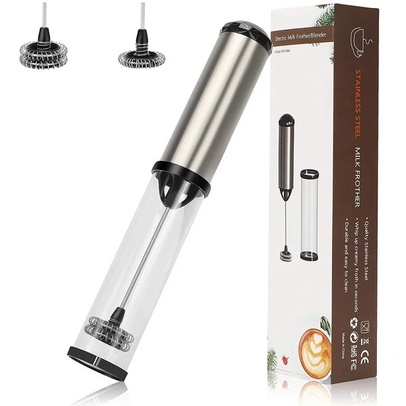 

Новый электрический вспениватель молока, портативный ручной мини-кофеварка, кухонный блендер, взбиватель яиц, капучино, смесь крема, инструменты для венчика