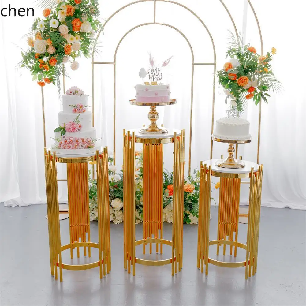 HT Factory In-Stock Cake Stand Wedding Party Decoration Cake Stand Dessert Table Decoration Cross-Border Export Ornament