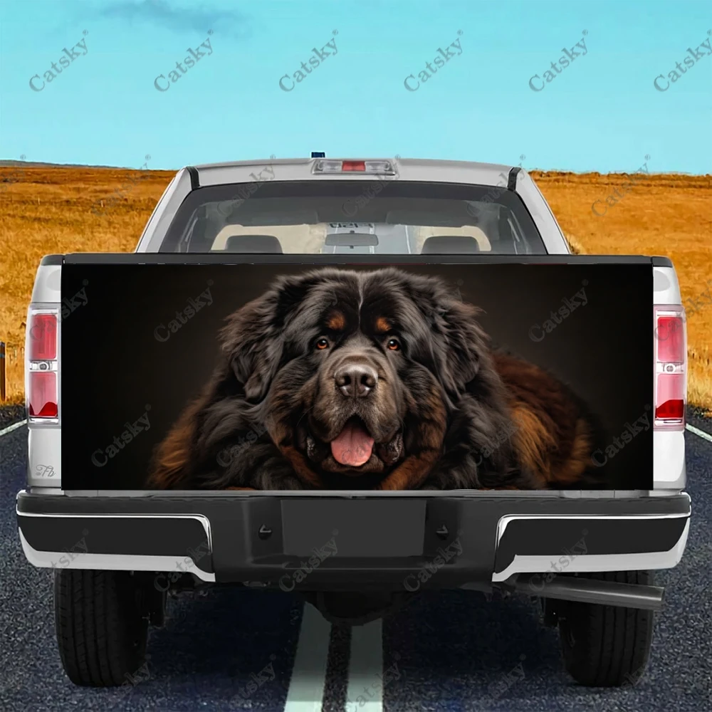 Tibetan Mastiff Animal Dog Truck Tailgate Wrap Professional Grade Material Universal Fit for Full Size Trucks Weatherproof