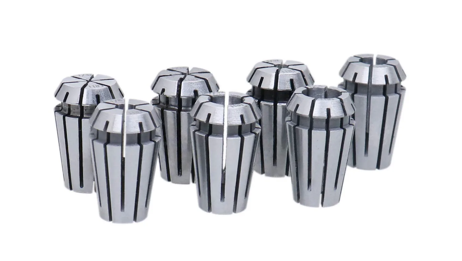 Industrial Tool 7 Pc Er-11 Router Collet Set,Range from 1/32'' to 1/4'',Home Improvement Hand Tools Workholding Devices