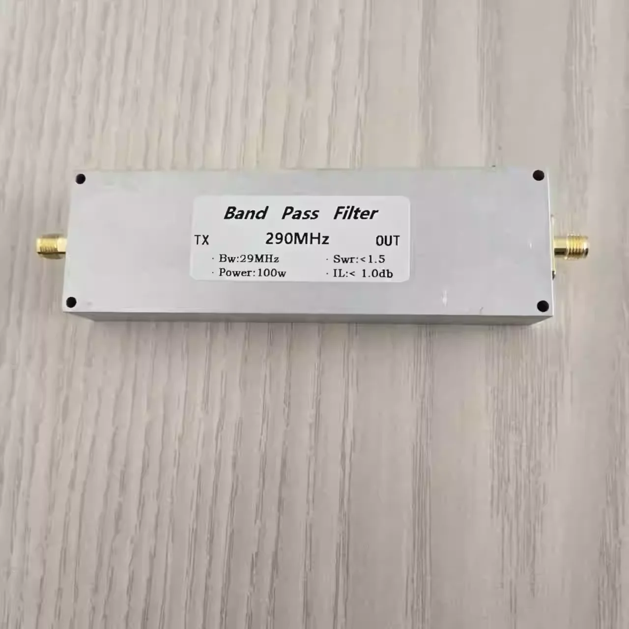 290Mhz Bandpass Fil…