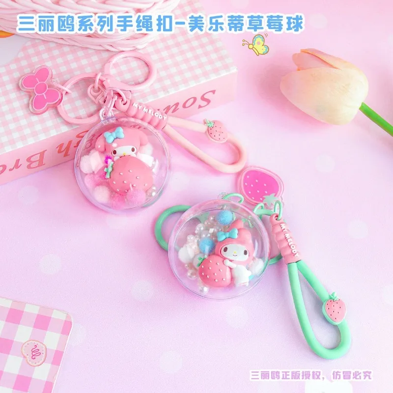 

Sweet Sanrio My Melody Kawaii Ins Fashion Keychain Pendant Cute Cartoon Schoolbag Decoration Gifts Lovely Toys for Kids