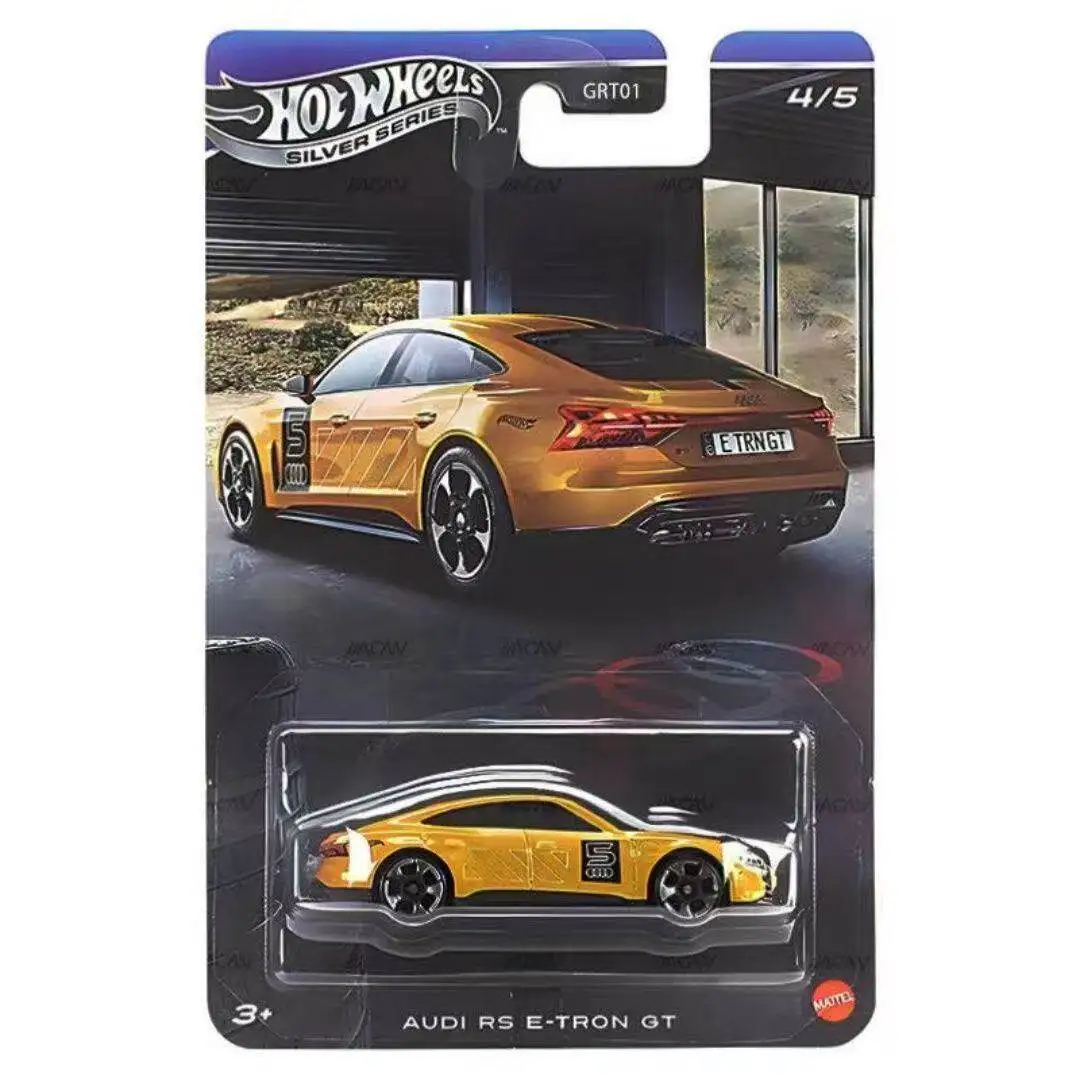 Hot Wheels Car SILVER SERIES AUDI RS E-TRON GT 1/64 Modelo de Metal Fundido a Presión GRT01