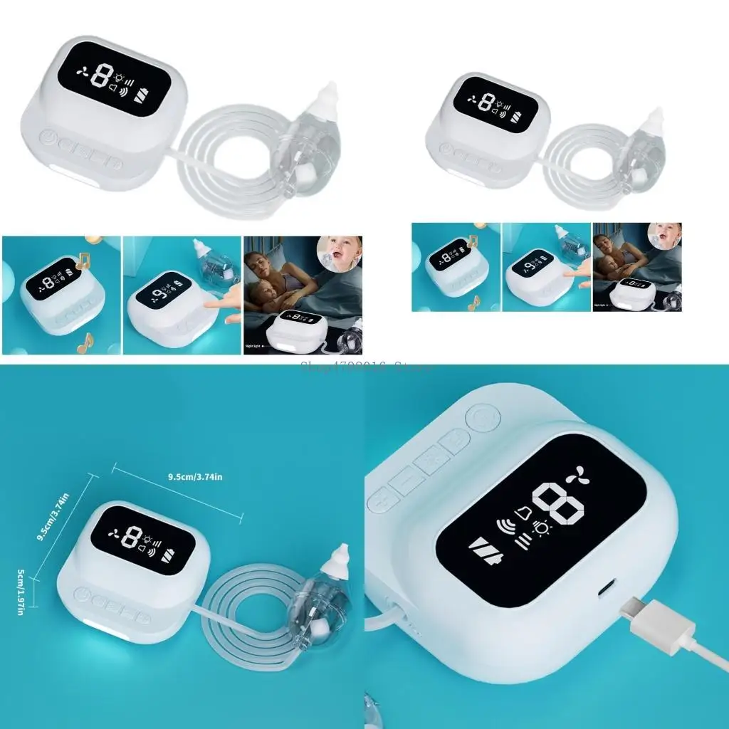 

Детское носовое всасывающее устройство с регулируемой прочностью 9 Установка нежного всасывающего уборщика носа для младенцев